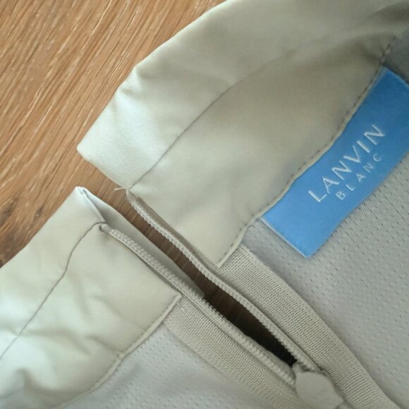 Lanvin Blanc Golf Sleeveless Dress - Size M - Pleated & Adjustable Waist - Picture 5 of 7